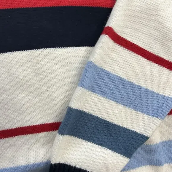 Vtg Southpole Sweater Mens XL Mock Turtleneck Striped Multicolor 90s Y2k Hip Hop - Picture 5 of 11